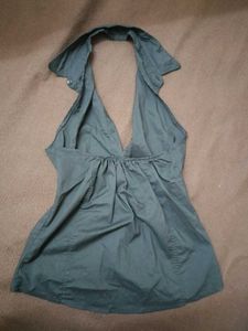 black siren halter button up shirt