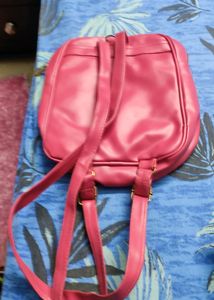 Cute Pink Kids Backpack, With 2 Compartments