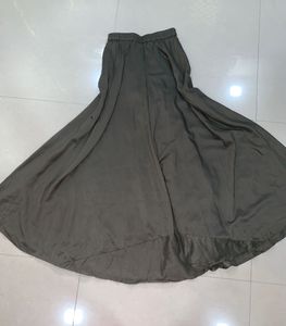 tailored plazzo skirt