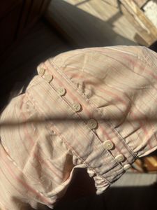 Pinkish striped Button-Up Shirt