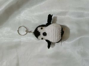 Cute Crochet Penguin Keychain