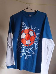 Boys Blue Graphic Long Sleeve Tee