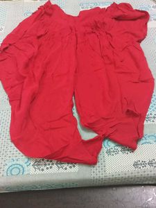 red suit with dhoti style bottom 🥰😍