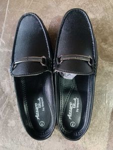 Azzaro Black Leather Loafers - Size 7