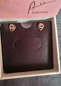 Elegant Rose Gold & Diamond Earrings