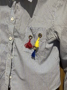 Striped Tie-Front Top
