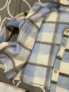 Blue Plaid Shacket