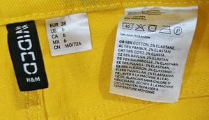 Vibrant Yellow High Waist Wide-Leg Pants