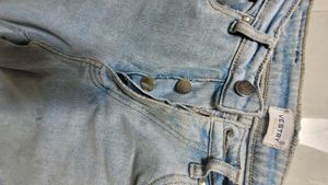 High Waisted Wide Leg Light Wash Jeans