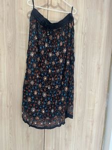Embroidered Black Ethnic Skirt