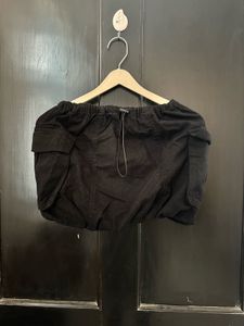 Solid Black bubble skirt