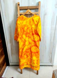 Vibrant Tie-Dye Cotton Kurta size-42-44
