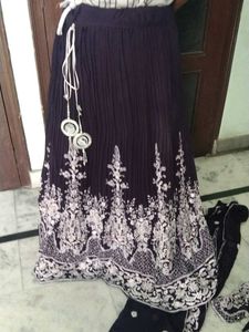 Elegant Embroidered Ethnic Skirt