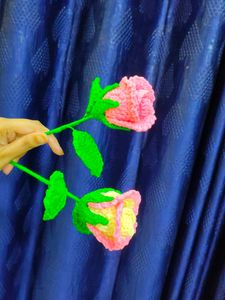 Crochet Rose Flowers - Handmade set
