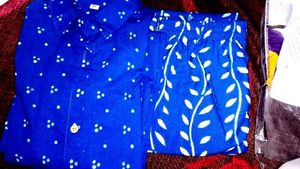 Blue Printed Kurta