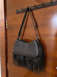 H&amp;M Fringed-Trimmed Shoulder Bag