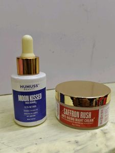 Humuss beauty Face Serum &amp; Saffron  night cream
