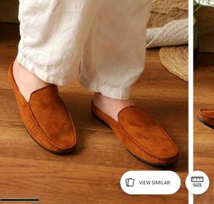 Men's Tan Suede Loafers