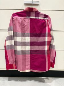 Burberry pink check shirt