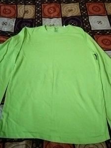 Bright Green Long Sleeve Top