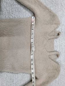 Cream Woolen Trendy Top