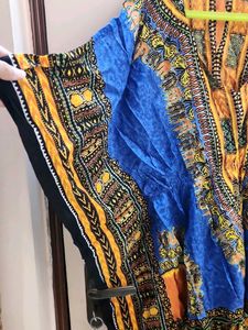 Vibrant Boho Print Kaftan Top