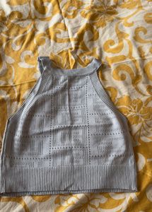 Grey Knit Tank Top