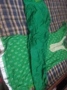 Green Embroidered Kurta