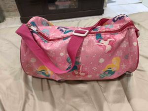 Cute Pink Mermaid Print Duffle Bag