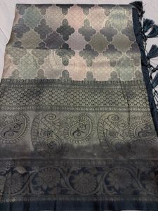 Elegant Silk Saree with Tassels