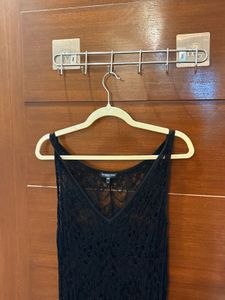 Elegant Black Lace Maxi Dress