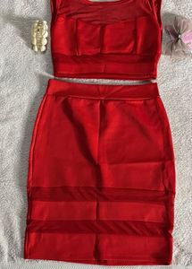 partywear Red 2-Piece Sets