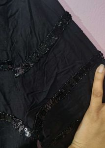 Elegant Black Sequin Kurta