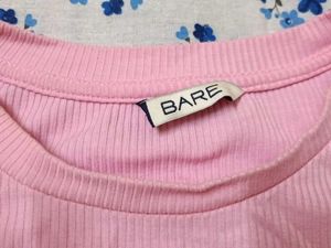 Trendy Pink Cutout T-Shirt