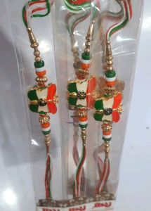 Metal Tricolour/ Tiranga, Hand Band  Pack Of 3