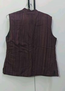 Striped Ethnic  woolen Jacket for men