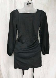 I. Chic Ruched Square Neck Mini Dress