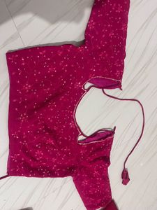 Stunning Magenta Embroidered Lehenga Choli