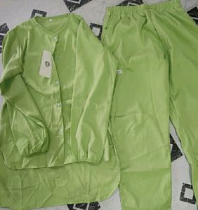 Lime Green Button-Up Shirt
