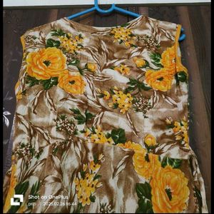 Floral Print Kurta