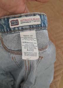 Denim Bermuda Shorts low rise