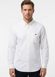 Authentic Lacoste White Button-Down Shirt
