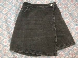Brand New Denim Skirt With Attached Shorts