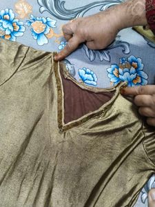 Golden kurta and palazzo pant set