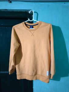 Length 25,Yellow Crew Neck Sweatshirt