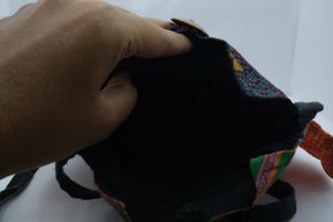 Colourful owl sling bag