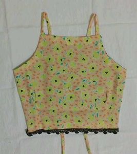 Cute Floral Crop Top