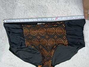 Stylish Black &amp; Orange Bikini Bottom ♥️