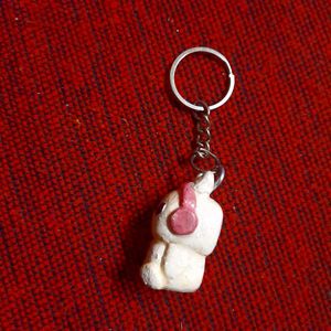 Miffy 🐰 With Headband 🎧 Keychain 💕