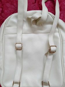 Stylish Cream Backpack Set 3